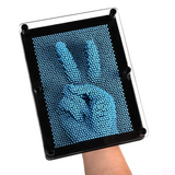 ITSYR 3D Pin Art Toy, Unique Plastic Pin Art Board for Kids,Inspire Imagination & Challenge Sense, Innovative Boundless Creativity for Children ,Extra Large 10" X 8", Blue Color.