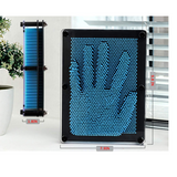 ITSYR 3D Pin Art Toy, Unique Plastic Pin Art Board for Kids,Inspire Imagination & Challenge Sense, Innovative Boundless Creativity for Children ,Extra Large 10" X 8", Blue Color.