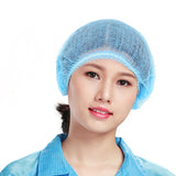 100PCS Disposable Head Cover Bouffant Caps Non-Woven Dustproof Hats Dustproof Hair Net Bouffant Hat Surgical Cap Shower Cap Elastic Headgear Hair Net