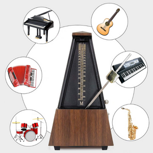 Accurate Mechanical Metronome For Musician Guitar Piano Drum Violin Track Beat And Tempo Teak wood Color