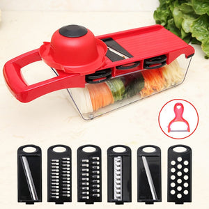 Vegetable Fruit Slicer Grater Cutter Peeler Multifunctional Potato Peeler Carrot Grater Drain Basket Kitchen Tool